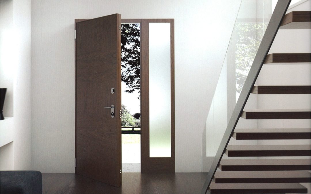 Puertas blindadas de diseño de madera