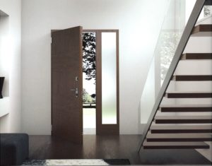 Puertas blindadas de diseño de madera
